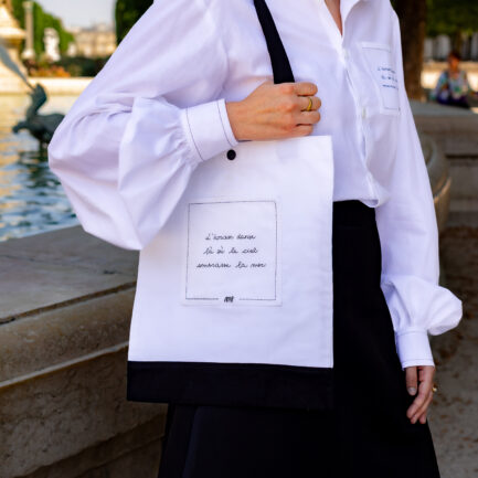 Contrasted Tote Bag